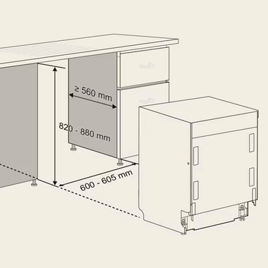 Lavavajillas integrable LG DB476TXS 60 cm (1)
