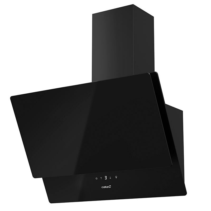 Campana decorativa Cata JUNO Plus 6000 GBK Cristal Negro 60 cm