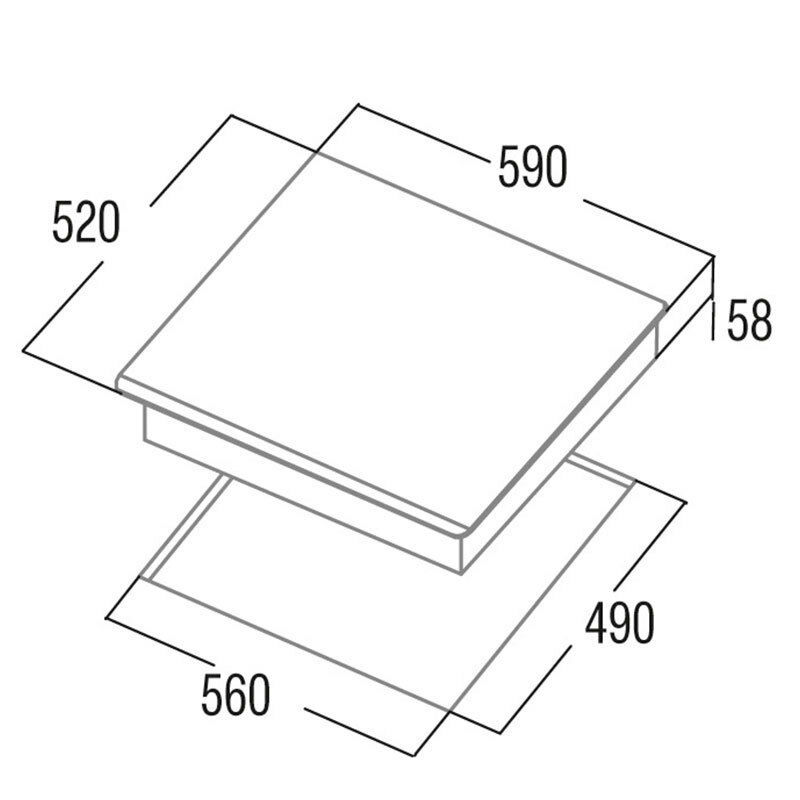 Placa Inducción Cata INSB6003E2WH 60 cm (1)