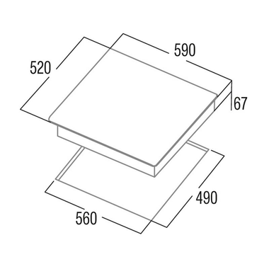Placa Vitrocerámica Cata TDM6003 60 cm (1)