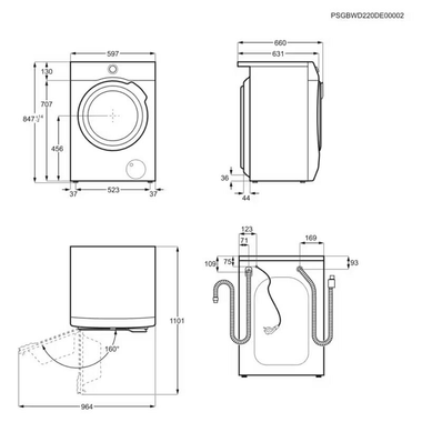 Lavasecadora AEG LWR7316V6O 10Kg (1)