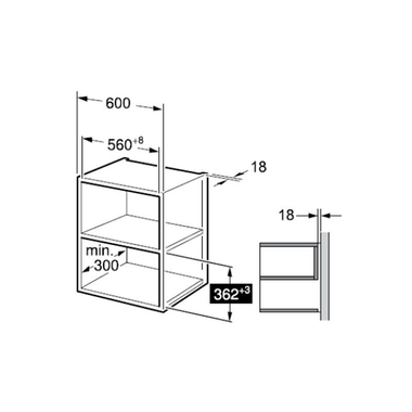Microondas integrable Midea MBMTG820H-WH Cristal Blanco (1)