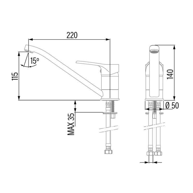 Grifo Cata CBB/D Cromado (1)