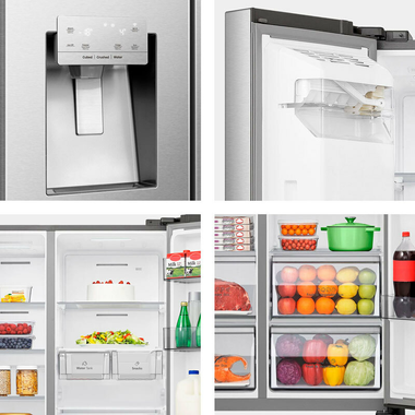 Frigorífico Americano Hisense RS818N4TIC1 Inox (5)