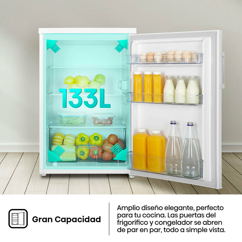 Frigorífico 1 Puerta Hisense RL170D4BWE Blanco (6)