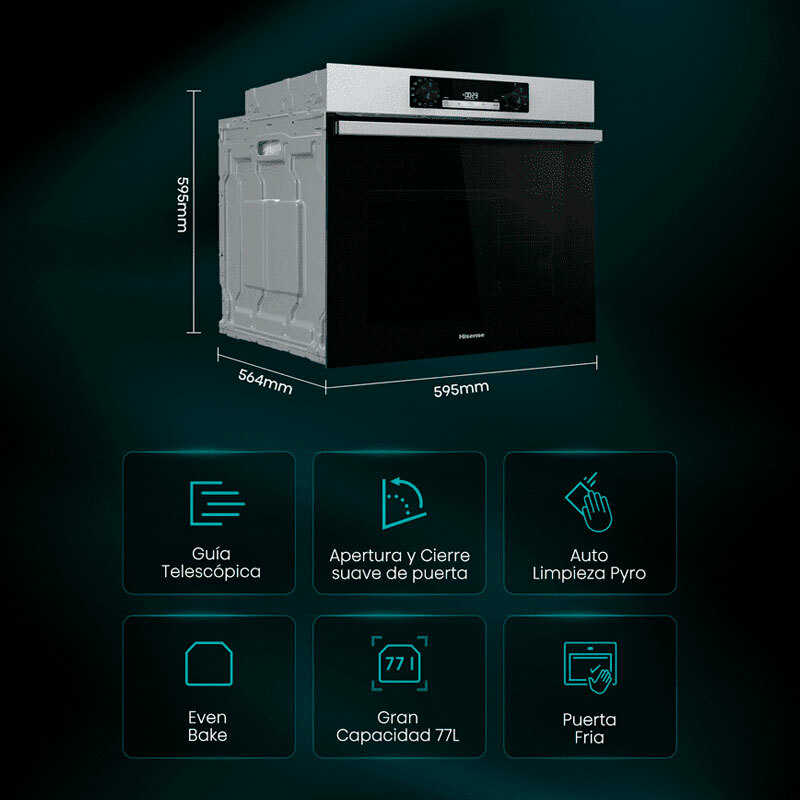 Horno Hisense BI64213E14PX Inox (1)