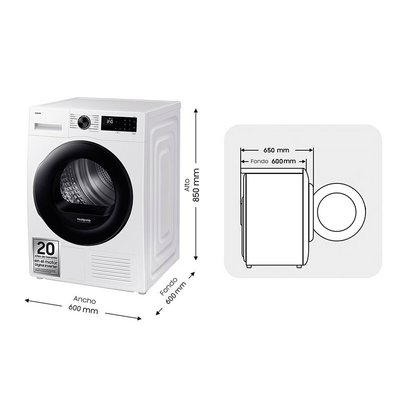 Secadora Samsung DV90DG52A0AEEC 9Kg (1)