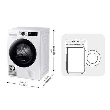 Secadora Samsung DV90DG52A0AEEC 9Kg (1)