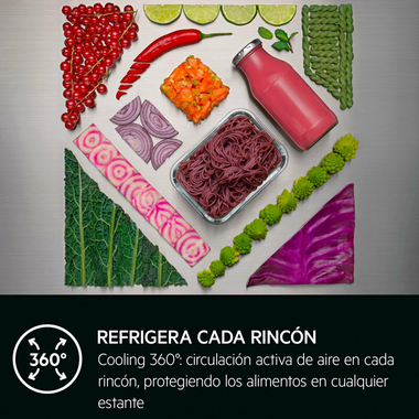 Frigorífico Combi AEG ORC8M361DT Cristal Negro Mate (7)