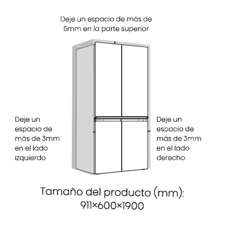 Frigorífico Americano Hisense RQ768N4GBE Cristal Negro (1)