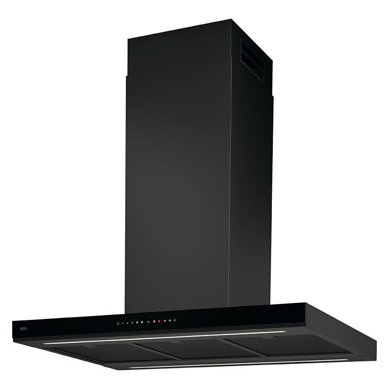 Campana decorativa AEG GI87D91CB Negro Mate 90 cm