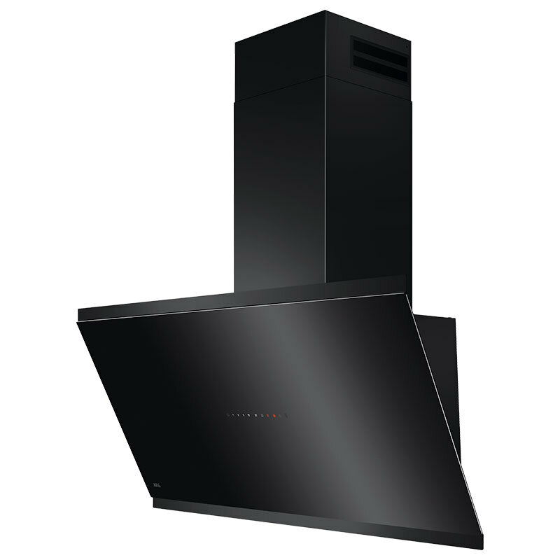 Campana decorativa AEG GV77D91SB Cristal Negro 90 cm