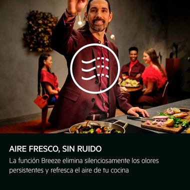 Campana decorativa AEG GV77D91SB Cristal Negro 90 cm (8)