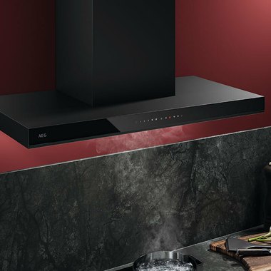 Campana decorativa AEG GB87D91CB Acero Negro 90 cm (3)