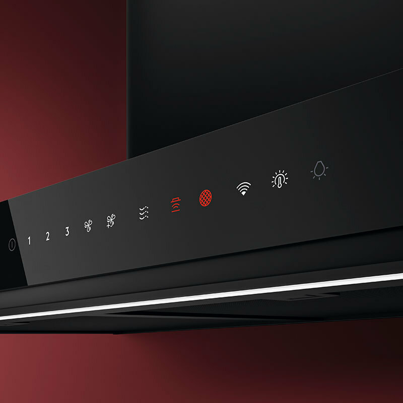 Campana decorativa AEG GB87D91CB Acero Negro 90 cm (6)