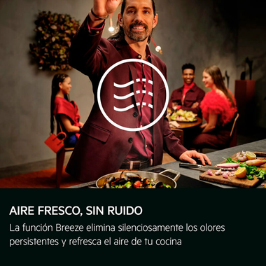 Campana decorativa AEG GB87D91CB Acero Negro 90 cm (9)