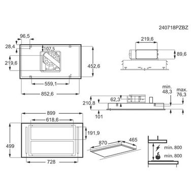 Campana decorativa AEG NDC7792SM Inox 90 cm (1)