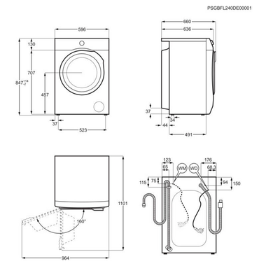 Lavadora AEG LFR6194O2B 9Kg (1)