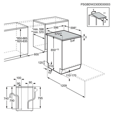 Lavavajillas AEG FFB76717PW 60 cm (1)