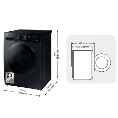 Lavasecadora Samsung WD90DG5B15BBEC 9Kg (1)