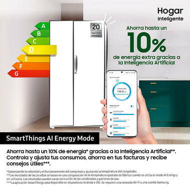 Frigorífico Americano Samsung RS80F64KDTEF Inox (4)