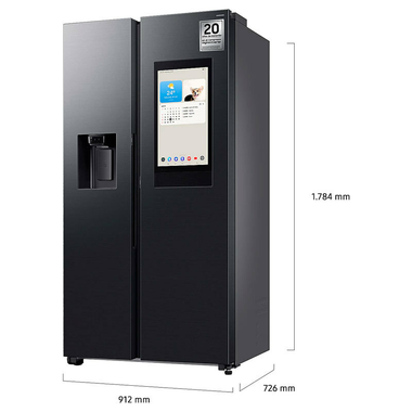Frigorífico Americano Samsung RS90F66BEFEF Grafito (1)
