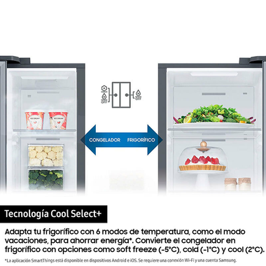 Frigorífico Americano Samsung RS90F66BEFEF Grafito (7)