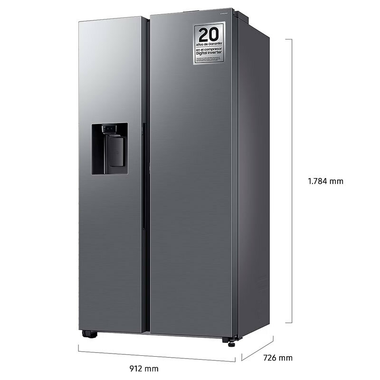 Frigorífico Americano Samsung RS80F66KCTEF Inox (1)