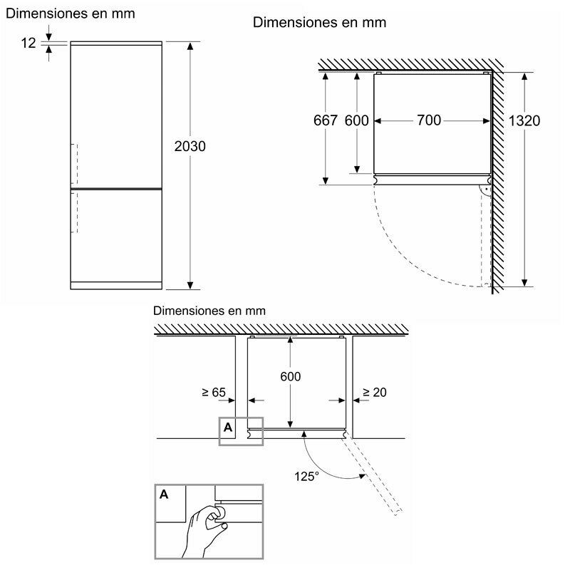 Frigorífico Combi Siemens KG49N4XAF Acero Negro (1)