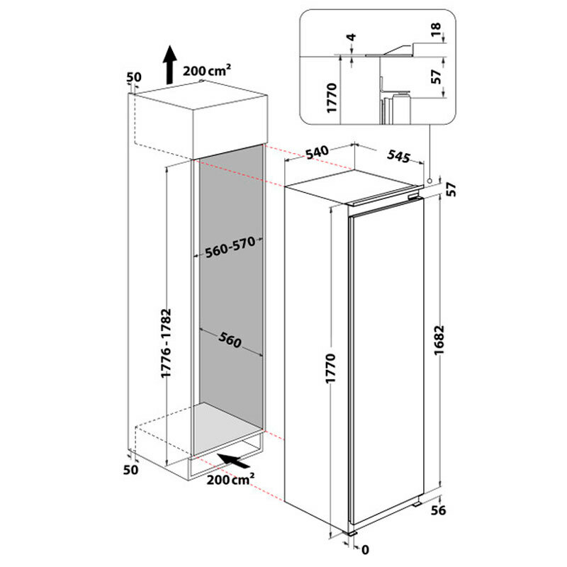 Congelador integrable Whirlpool WHSD18F073C1 (1)