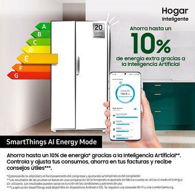 Frigorífico Americano Samsung RS70F65QETEF Inox (3)