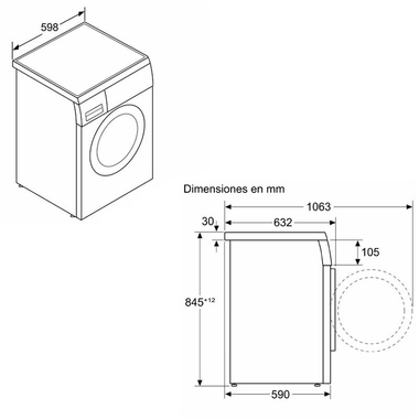 Lavadora Bosch WUU24T65ES 9Kg (1)