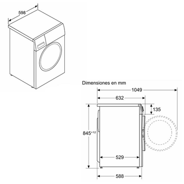Lavadora Balay 3TS3104XH 9Kg (1)