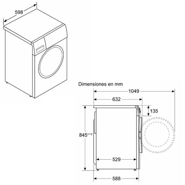 Lavadora Balay 3TS3107BD 10Kg (1)