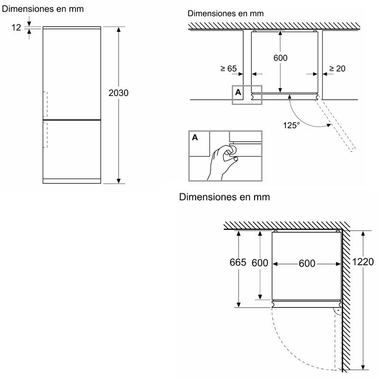 Frigorífico Combi Balay 3KFA865XI Inox (1)
