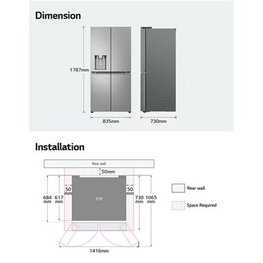 Frigorífico Americano LG GML861PYPE Inox (1)
