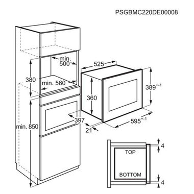 Microondas integrable AEG OMB6G261TT (1)