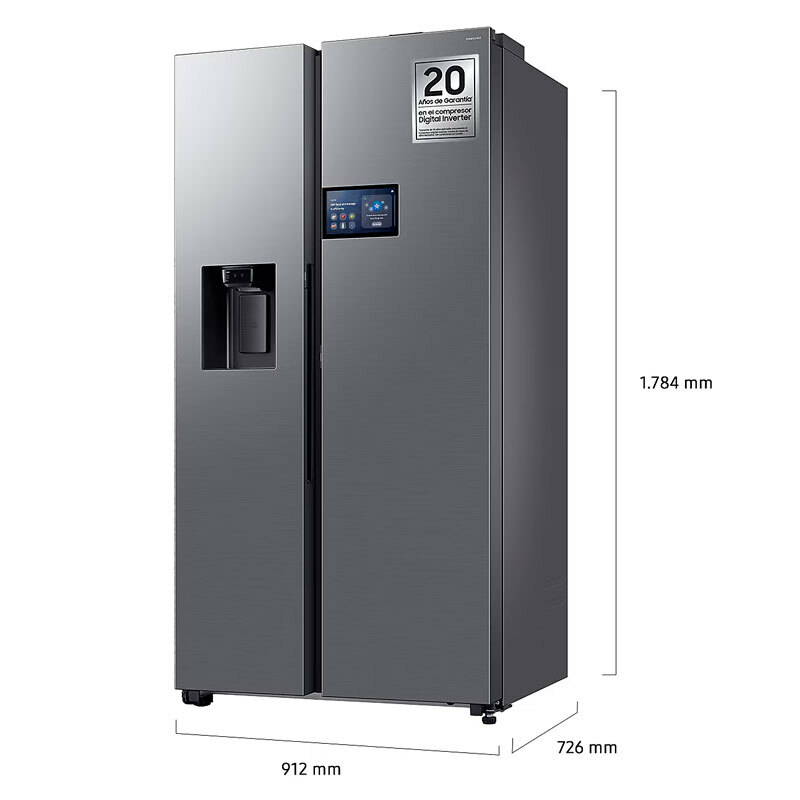 Frigorífico Americano Samsung RS90F64EETEF Inox (1)