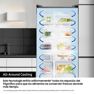 Frigorífico Americano Samsung RS90F64EETEF Inox (6)