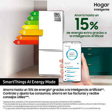 Frigorífico Combi Samsung RB50DG632ES9EF Inox (4)