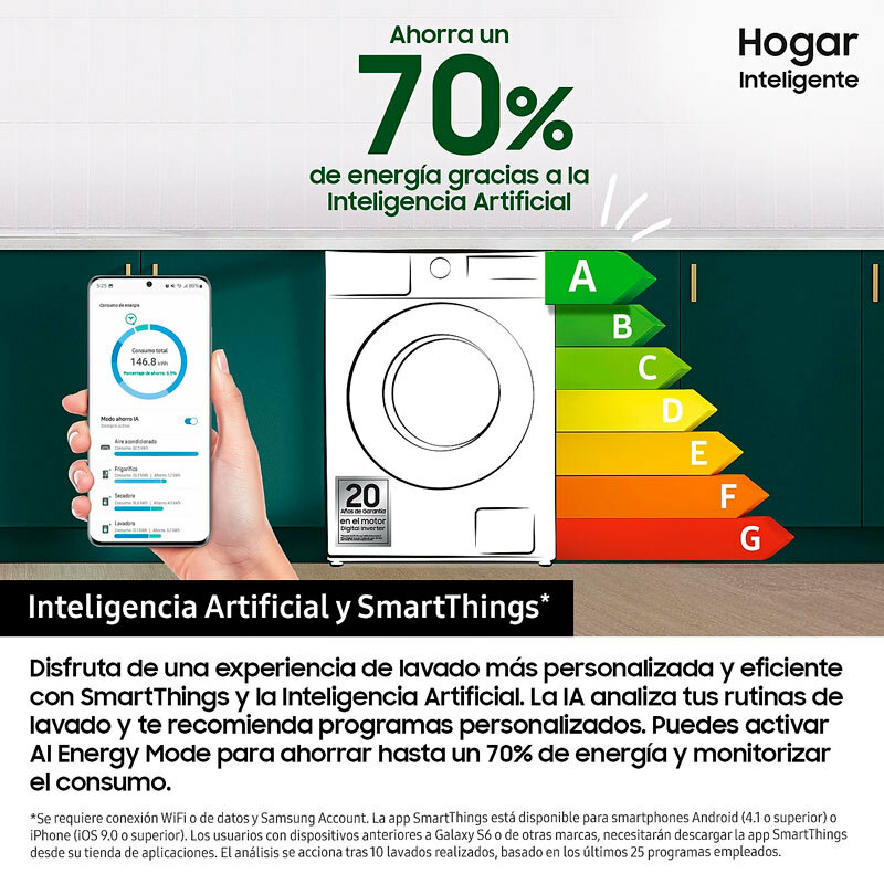 Lavasecadora Samsung WD90DG5G34BEEC 9Kg (5)