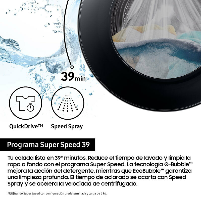 Lavasecadora Samsung WD90DG5G34BEEC 9Kg (6)