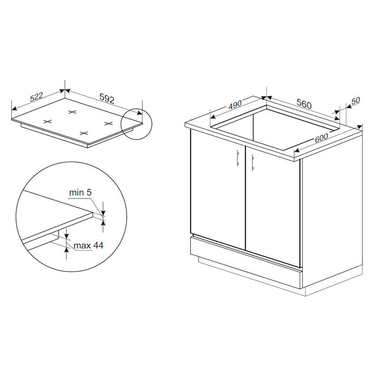Placa Inducción Fagor 4IF-30B3S 60 cm (1)