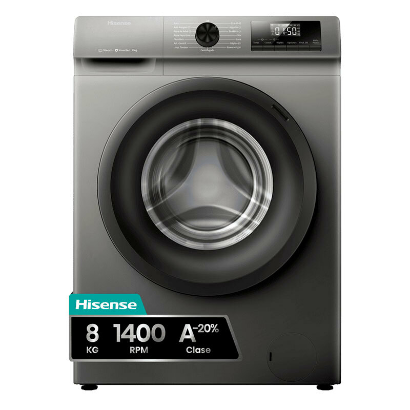 Lavadora Hisense WF1Q8041BT 8 Kg