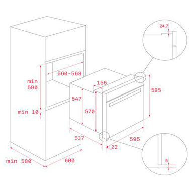 Horno Teka HLB84VGOGH Cristal Gris (1)