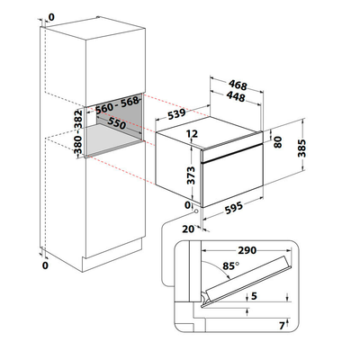 Microondas integrable Whirlpool WMD6O4TX (1)