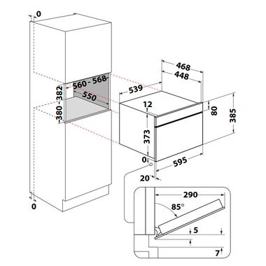 Microondas integrable Whirlpool WMD44MW (1)