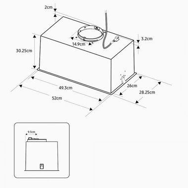 Grupo filtrante Samsung NK52FG455CS/UR 52 cm (1)