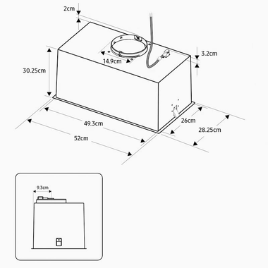 Grupo filtrante Samsung NK52FG454CS/UR 52 cm (1)