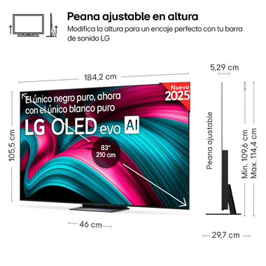 TV LG OLED83C54LA OLED Evo 4K 83" (1)